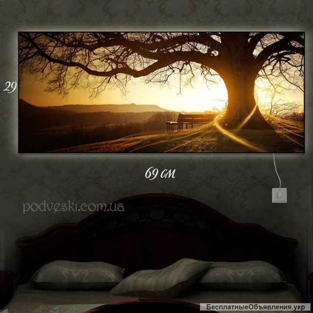 Хіт продажу Картини з підсвіткою, світильники, нічники на замовлення