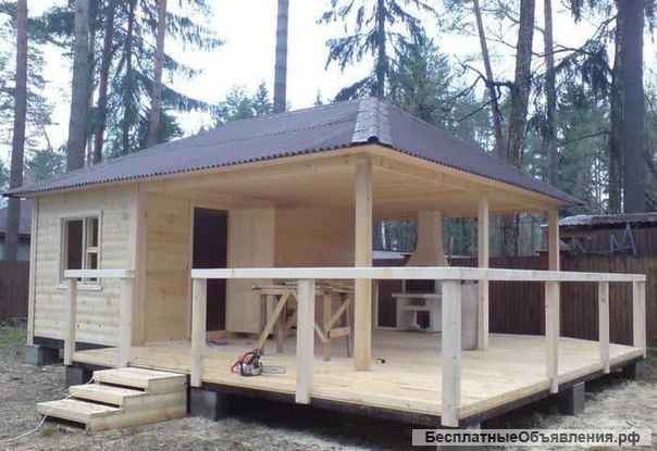 Строительство бань, дачных домиков, модулей, бытовок