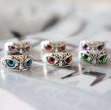 Кольцо Сова регулируемый размер