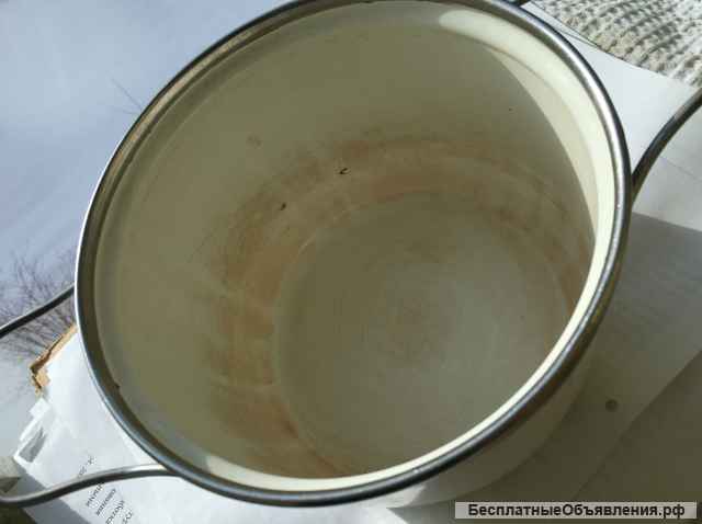 Кастрюля эмалированная со съёмными ручками
