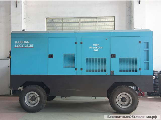 Передвижной дизельный компрессор Kaishan, серия LGCY (15-35 бар)