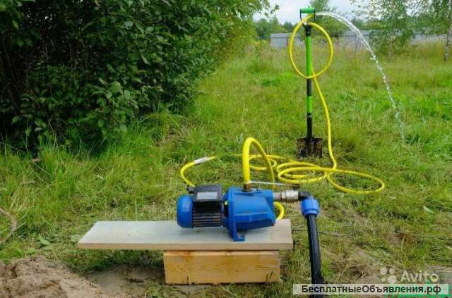 Бурение абиссинских скважин методом ручного гидробурения