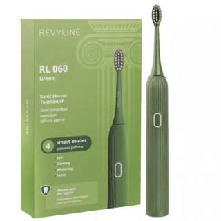 Звуковая зубная щетка Revyline RL 060 в оливковом цвете