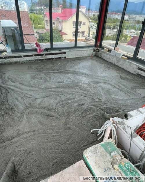 Cтяжка пола пенобетон и полистиролбетон