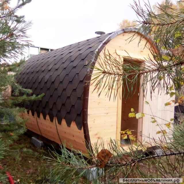 Баня-бочка "под ключ" недорого