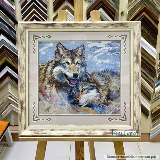 Багетное оформление вышивок, рисунков, предметов. Изготовление и оформление в багет зеркал