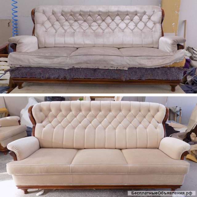 Перетяжка и реставрация мебели