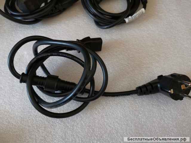 Качественный сетевой провод для ПК (провод питания) чёрный в ассортименте оригинальный НОВЫЙ