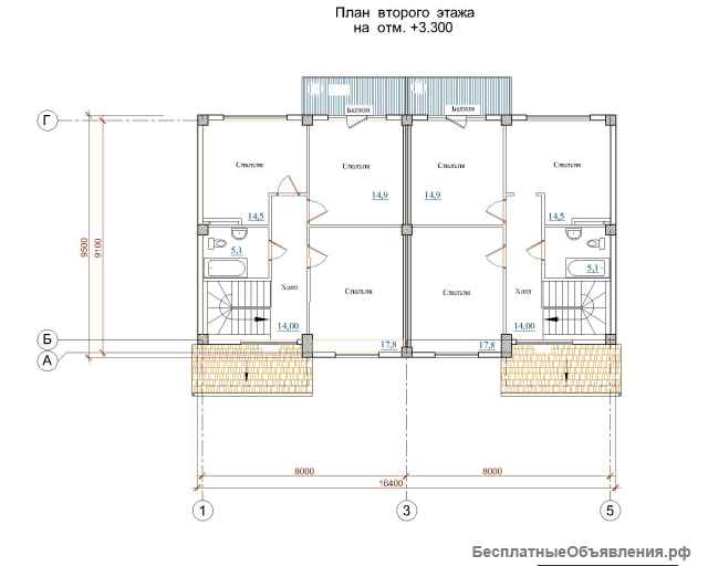 Таунхаус, город Севастополь, поселок «Монастырский», 140 м² на участке 3 сот. от собственника