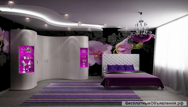 Радиусные шкафы купе. Сочи