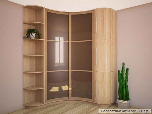 Радиусные шкафы купе. Сочи