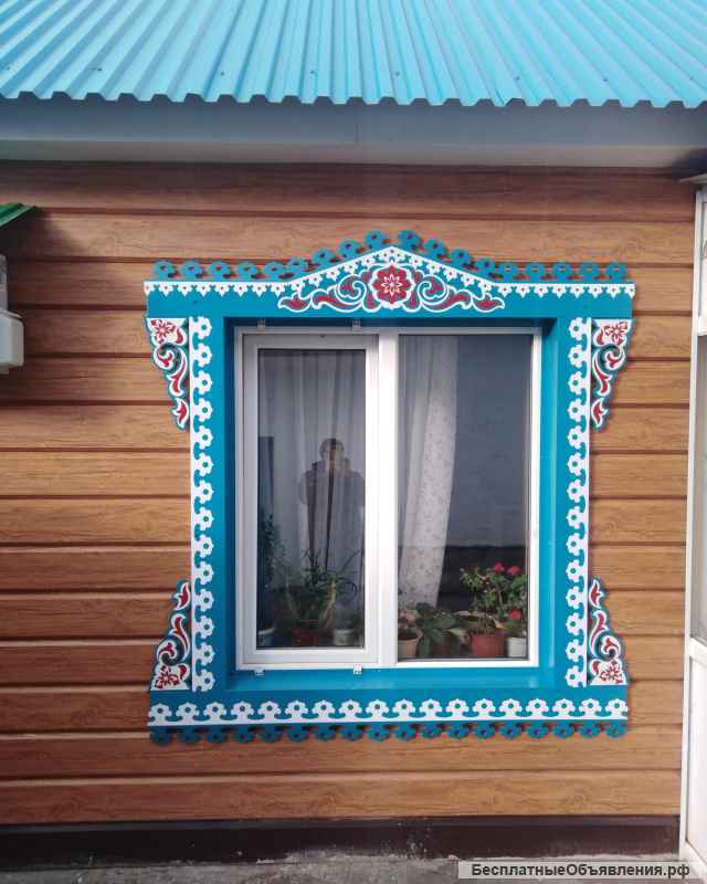 Установка наличников с узорами