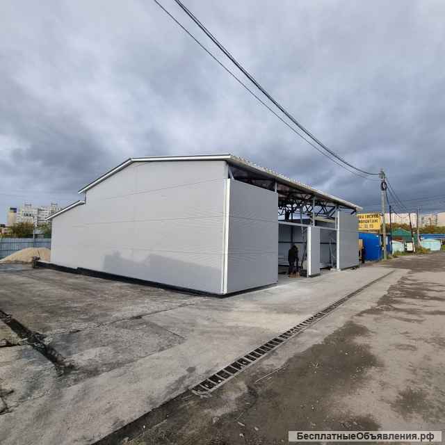 Ангар из сендвич панелей