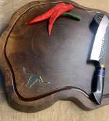 Сервировочная доска из спила ореха