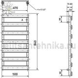 Полотенцесушитель Luxrad Scala New 840 черный