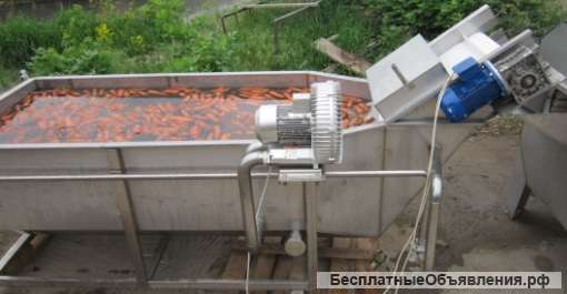 Линия для переработки и жарки лука во фритюрнице