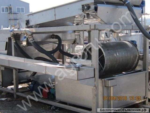 Флотационные моечно-сортировочные машины для зеленого горошка