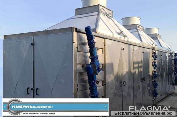 Сушилки СКЛ-90,45, для сушки овощей. тапинамбура Паровые, Газовые, Конвейерные 5-ти ленточные