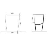 Раковина напольная Disegno Ceramica Tratto