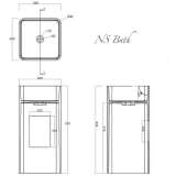 Раковина напольная NS Bath Cube