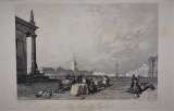 Старинная гравюра: «Санкт-Петербург. Адмиралтейская площадь». Лондон, 1835 г.