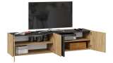 Тумба для ТВ «Рокс» Тип 1 Коричневый, Черный