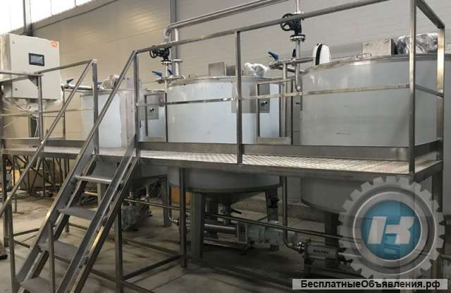 Линия переработки ягод, фруктов на пюре, джем, повидло