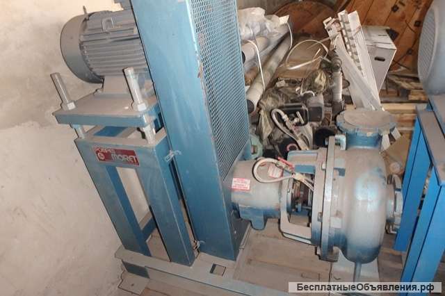 Насос Pompes moret mra-125.315 120m3/h 20m 1030tr/min alsthom 3~AF1S180mr4 b3 1452min-1 18.5kW 50Hz