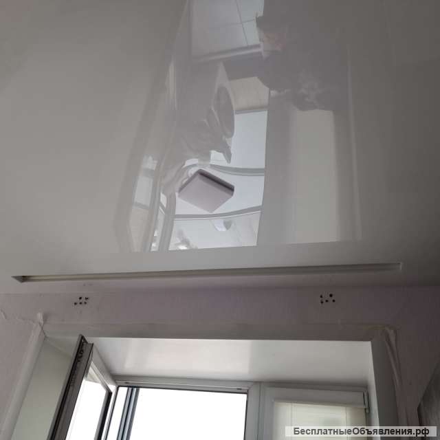 Установка натяжных потолков