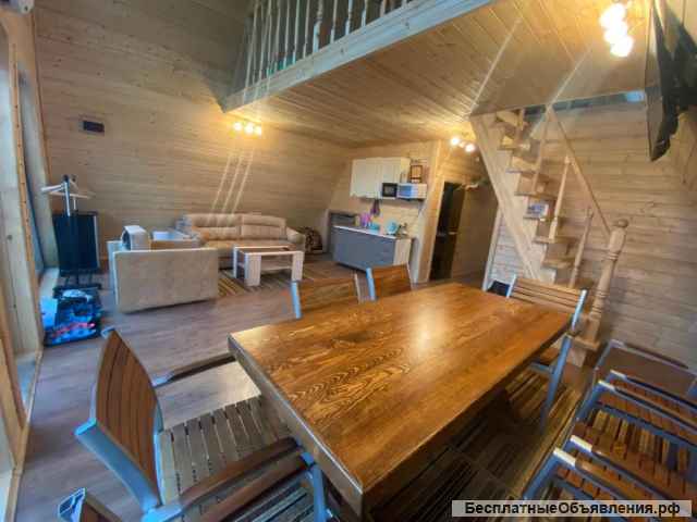 Дом A-frame 6х6 с террасой
