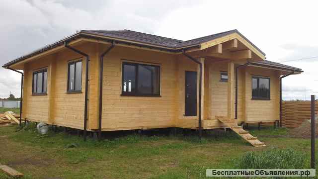 Сборка домов из клееного бруса