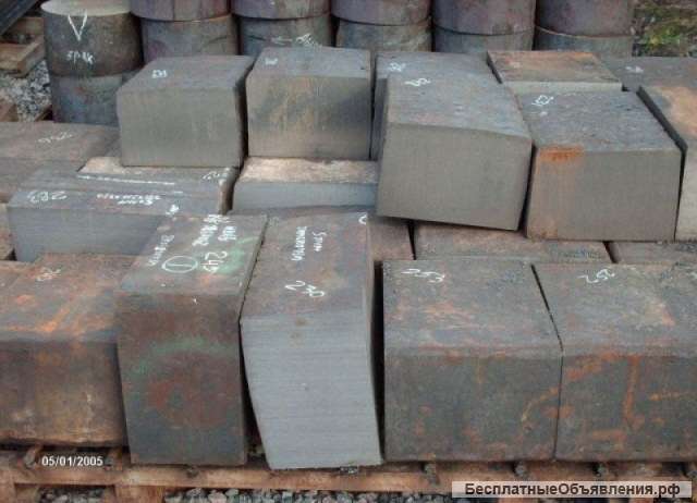 Поковка прямоугольная 40ХН 120x160 мм, 90x11 мм