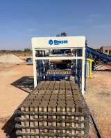 Линия вибропрессования QT10-15 вибропресс стенового камня