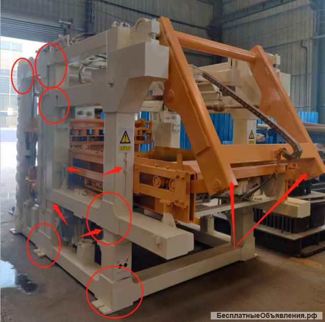 Линия вибропрессования QT10-15 вибропресс стенового камня