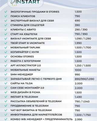 Курсы smm-менеджера, копирайтера, по созданию чат-ботов и другие