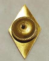 Значок мет. Ромб Сельскохозяйственный ВУЗ (темно-зеленый)