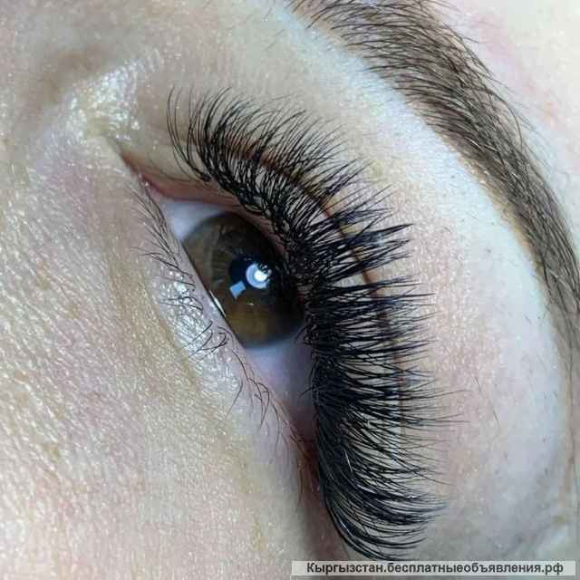Наращивание ресниц все объёмы от 1000 сом