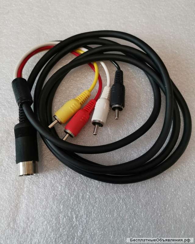 Кабель DIN - 4 RCA, 1.5 м оригинальный НОВЫЙ