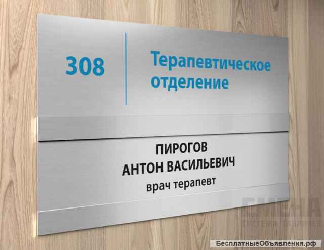 Дверные таблички. Разные виды, материалы.