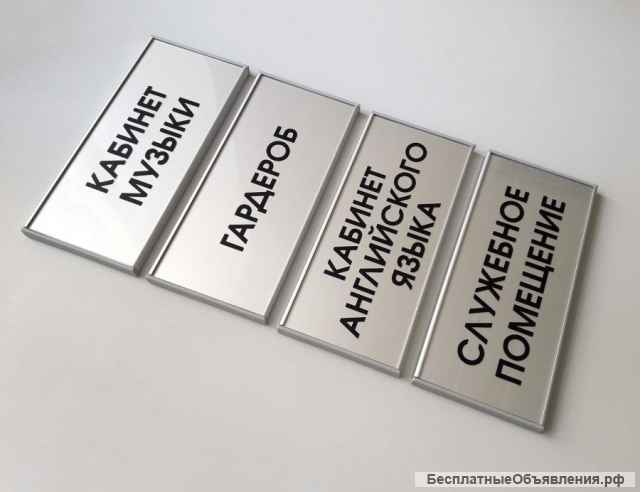 Дверные таблички. Разные виды, материалы.