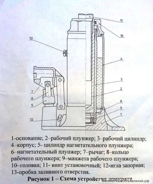 Ремкомплект домкрата