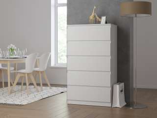 Комод белый 5 компактный