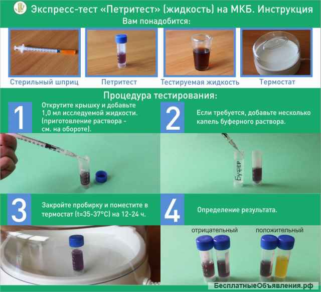 Экспресс тест на определение молочнокислых бактерий (петритест)