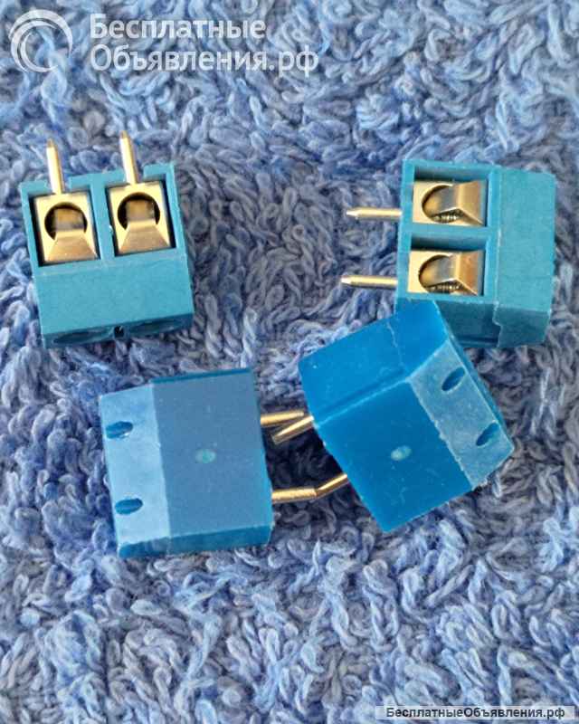 KLS2-103-5.00-02P-4S(С) (DG103-5.0-02P), Клемма винтовая, 2 контакта, шаг 5.0 мм оригинальная НОВАЯ