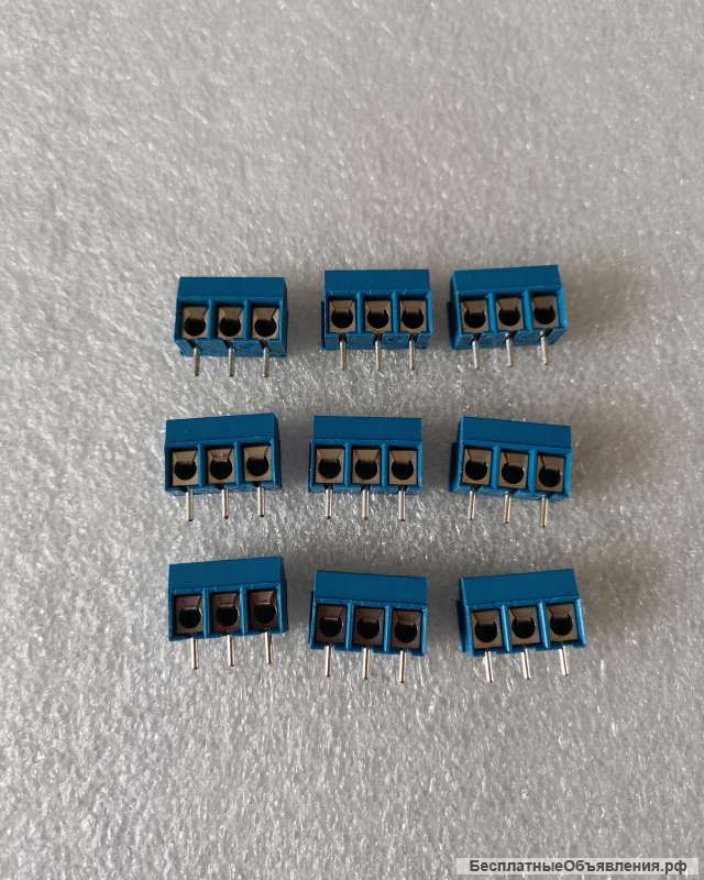 KLS2-103-5.00-03P-4S (DG103-5.0-03P), Клемма винтовая 3 контакта, шаг 5.0 мм оригинальная НОВАЯ