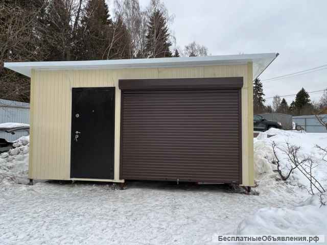 Гараж из сэндвича панелей
