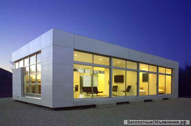 Гараж из сэндвича панелей