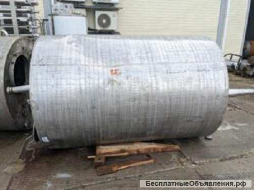 Емкость нержавеющая, объем 2 куб.м., вертикальная, термос, инв 2258