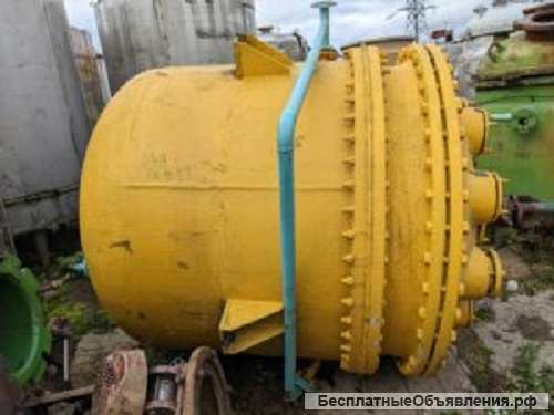 Реактор эмалированный, объем 2 куб.м., рубашка, мешалка, инв 2155