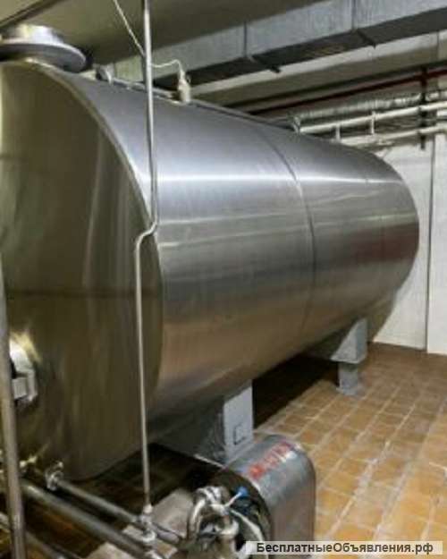 Емкости нержавеющие ОМГ-10, объем -10 куб.м., горизонтальные, термос